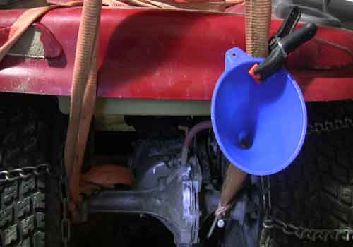 Do you need to change the hydrostatic fluid in a transmission